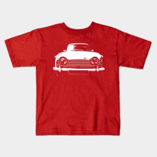 Triumph TR5 1960s British classic car monoblock white Kids T-Shirt